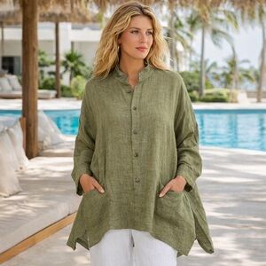 Eskandar linen top